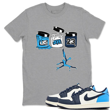 1s Obsidian shirts to match jordans Jordan Paint shirts to match Jordans AJ1 Retro Low OG Obsidian match shoes to clothes SNRT Sneaker Tees unisex cotton Heather Grey 1 shirts