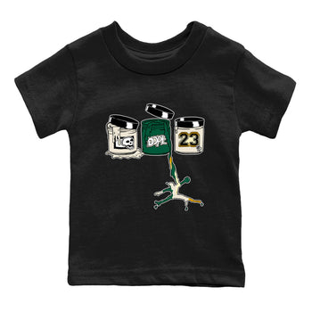 Sneaker Threads – Sneaker Tees To Match Air Jordan 1 Pro Green – Jordan Paint Youth Graphic Tee Black 2. Perfect for Jordan releases 2025 colorways.