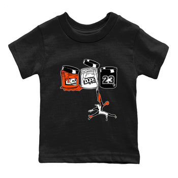 Sneaker match tees – Sneaker Tees To Match Air Jordan 1 Shattered Backboard Shoes – Jordan Paint Kids T-Shirt Black 2