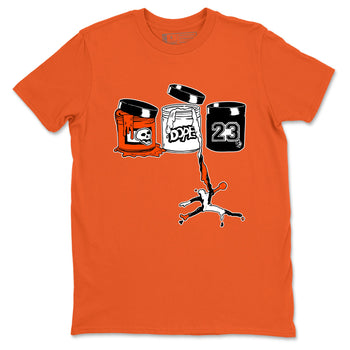 Sneaker match tees – Sneaker Tees To Match Air Jordan 1 Shattered Backboard Shoes – Jordan Paint Tee Orange 2