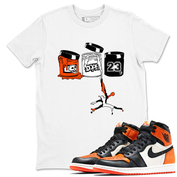 Sneaker match tees – Sneaker Tees To Match Air Jordan 1 Shattered Backboard Shoes – Jordan Paint Tee White 1
