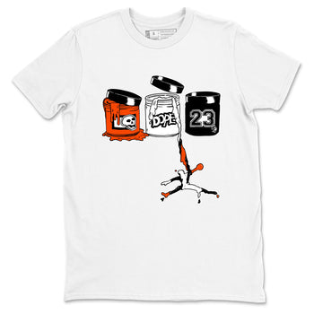 Sneaker match tees – Sneaker Tees To Match Air Jordan 1 Shattered Backboard Shoes – Jordan Paint Tee White 2