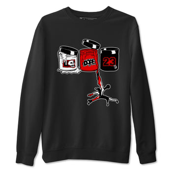 11s Bred Velvet shirts to match jordans Jordan Paint sneaker match tees Air Jordan 11 Retro Bred Velvet match shoes to clothes SNRT Sneaker Tees unisex cotton Black 2 shirts