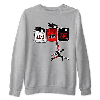 11s Bred Velvet shirts to match jordans Jordan Paint sneaker match tees Air Jordan 11 Retro Bred Velvet match shoes to clothes SNRT Sneaker Tees unisex cotton Heather Grey 2 shirts