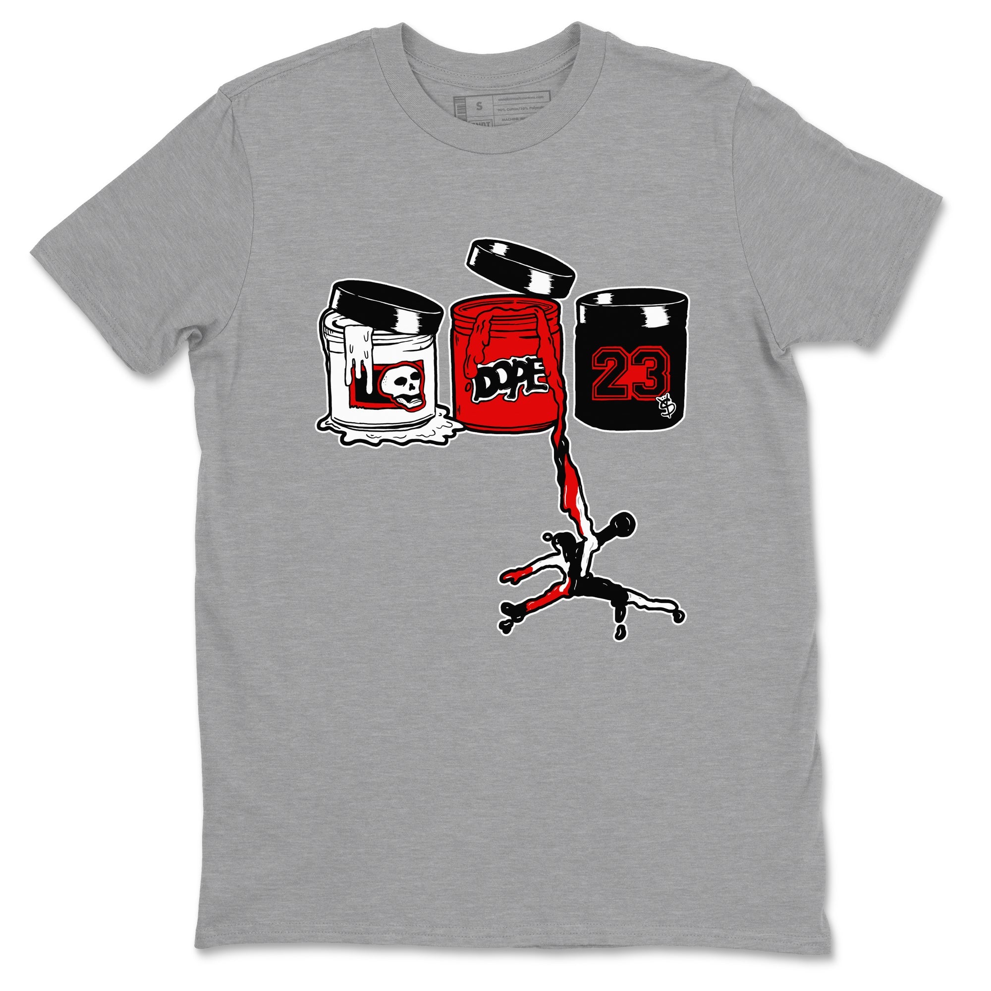 11s Bred Velvet shirts to match jordans Jordan Paint sneaker match tees Air Jordan 11 Retro Bred Velvet match shoes to clothes SNRT Sneaker Tees unisex cotton Heather Grey 2 shirts