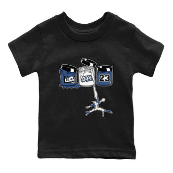 11s Diffused Blue Shirts To Match Jordans Jordan Paint sneaker match tees Air Jordan 11 Diffused Blue Tee SNRT Sneaker Release Tees Youth Baby Black 2 crew neck shirts