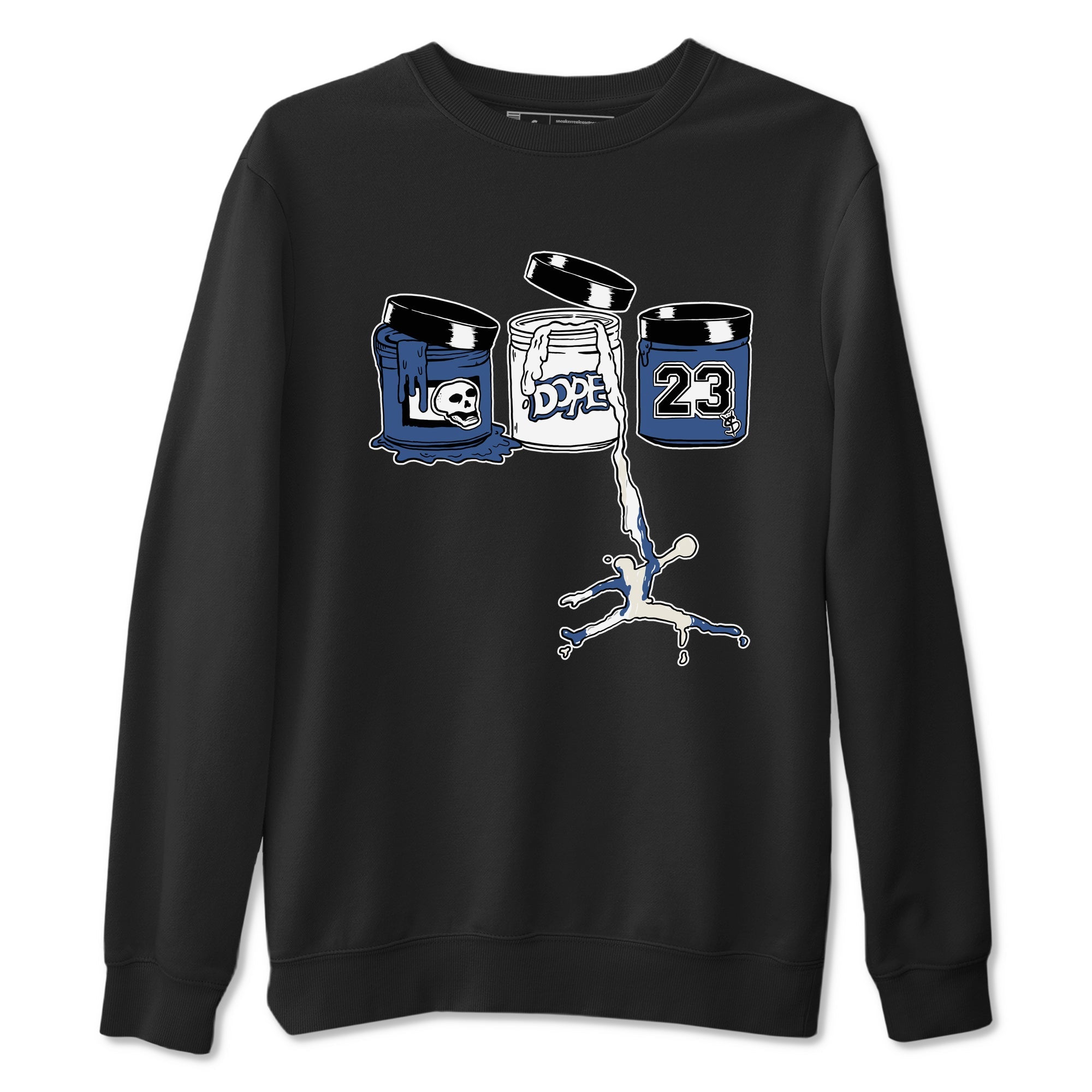11s Diffused Blue Shirts To Match Jordans Jordan Paint sneaker match tees Air Jordan 11 Diffused Blue Tee SNRT Sneaker Release Tees unisex cotton Black 2 crew neck shirts