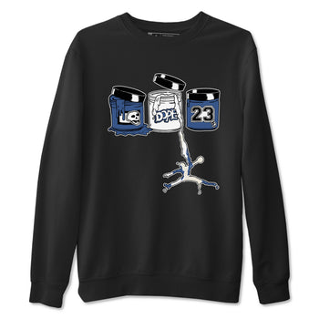 11s Diffused Blue Shirts To Match Jordans Jordan Paint sneaker match tees Air Jordan 11 Diffused Blue Tee SNRT Sneaker Release Tees unisex cotton Black 2 crew neck shirts