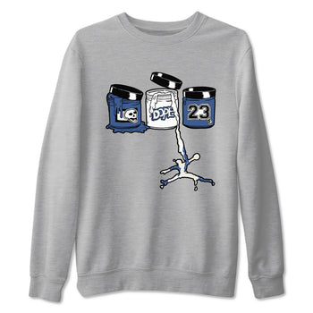 11s Diffused Blue Shirts To Match Jordans Jordan Paint sneaker match tees Air Jordan 11 Diffused Blue Tee SNRT Sneaker Release Tees unisex cotton Heather Grey 2 crew neck shirts