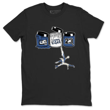 11s Diffused Blue Shirts To Match Jordans Jordan Paint sneaker match tees Air Jordan 11 Diffused Blue Tee SNRT Sneaker Release Tees unisex cotton Black 2 crew neck shirts