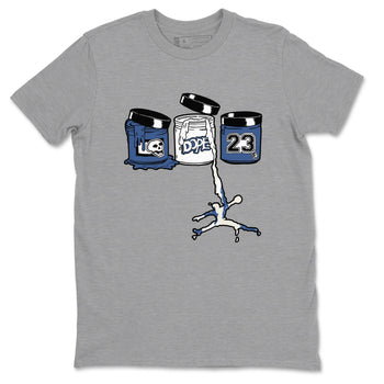 11s Diffused Blue Shirts To Match Jordans Jordan Paint sneaker match tees Air Jordan 11 Diffused Blue Tee SNRT Sneaker Release Tees unisex cotton Heather Grey 2 crew neck shirts