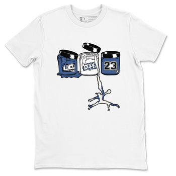 11s Diffused Blue Shirts To Match Jordans Jordan Paint sneaker match tees Air Jordan 11 Diffused Blue Tee SNRT Sneaker Release Tees unisex cotton White 2 crew neck shirts
