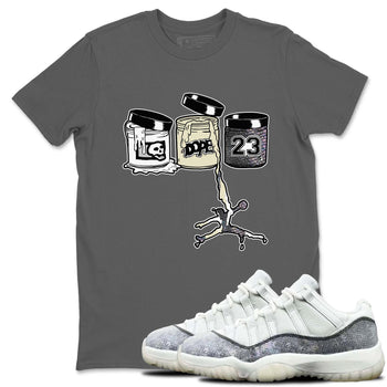 11s Year Of The Snake shirts to match jordans  Jordan Paint shirts to match jordans Air Jordan 11 Retro Low Year Of The Snake match shoes to clothes SNRT Sneaker Tees unisex cotton Cool Grey 1 shirts