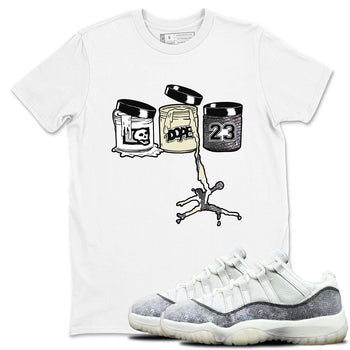 11s Year Of The Snake shirts to match jordans  Jordan Paint shirts to match jordans Air Jordan 11 Retro Low Year Of The Snake match shoes to clothes SNRT Sneaker Tees unisex cotton White 1 shirts