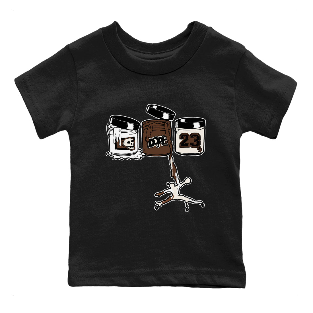 AJ12 Baroque Brown shirts to match jordans Jordan Paint best t shirts to wear with jordans SoleFly x Jordan 12 Baroque Brown match shoes to clothes SNRT Sneaker Tees Youth Baby Black 2 tee