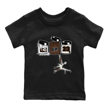 AJ12 Baroque Brown shirts to match jordans Jordan Paint best t shirts to wear with jordans SoleFly x Jordan 12 Baroque Brown match shoes to clothes SNRT Sneaker Tees Youth Baby Black 2 tee