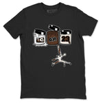 AJ12 Baroque Brown shirts to match jordans Jordan Paint best t shirts to wear with jordans SoleFly x Jordan 12 Baroque Brown match shoes to clothes SNRT Sneaker Tees unisex cotton Black 2 shirts