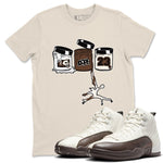 AJ12 Baroque Brown shirts to match jordans Jordan Paint best t shirts to wear with jordans SoleFly x Jordan 12 Baroque Brown match shoes to clothes SNRT Sneaker Tees unisex cotton Natural 1 shirts