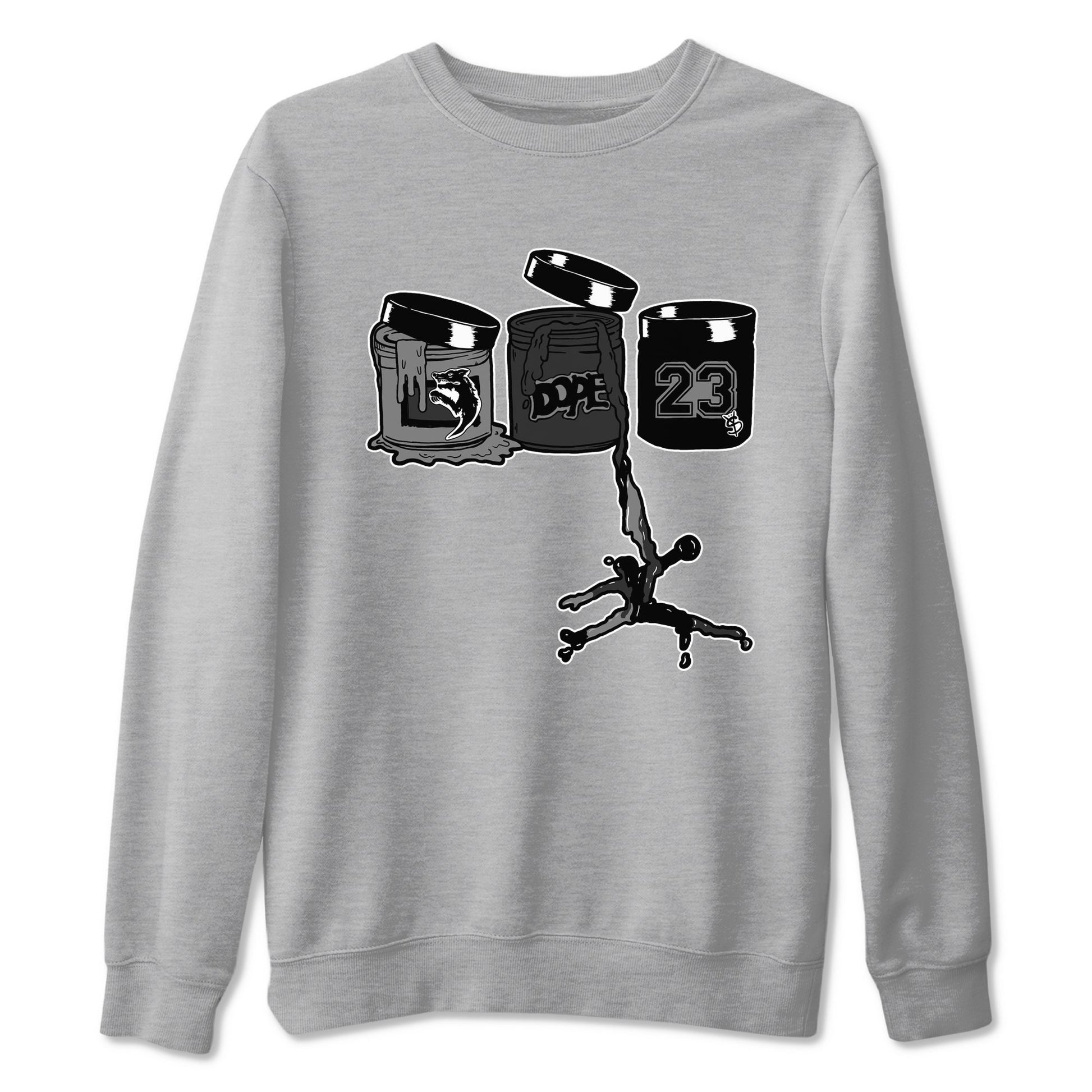 12s Black Wolf Grey shirts to match jordans Jordan Paint sneaker match tees Air Jordan 12 Barons match shoes to clothes SNRT Sneaker Tees unisex cotton Heather Grey 2 shirts