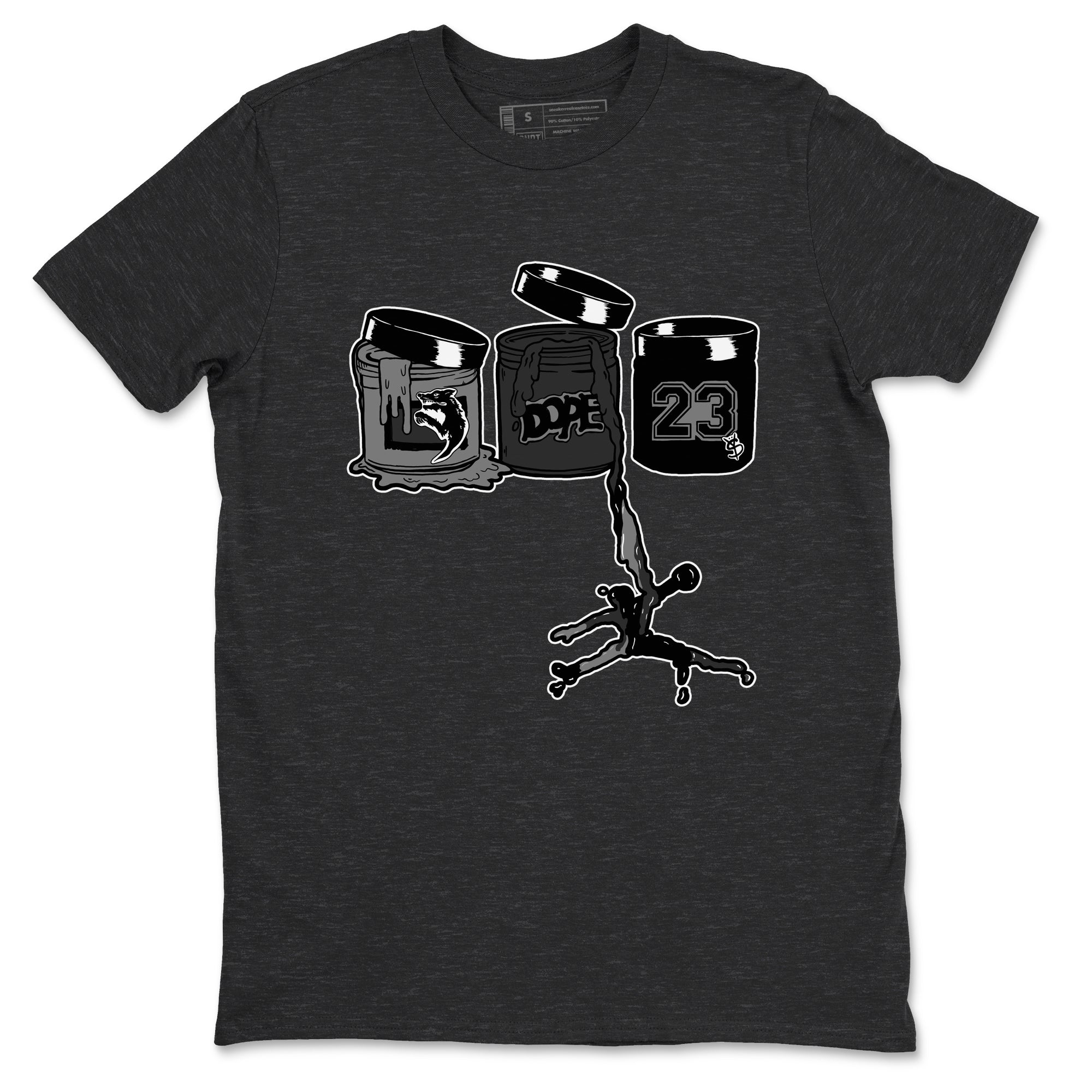 12s Black Wolf Grey shirts to match jordans Jordan Paint sneaker match tees Air Jordan 12 Barons match shoes to clothes SNRT Sneaker Tees unisex cotton Charcoal Heather 2 shirts