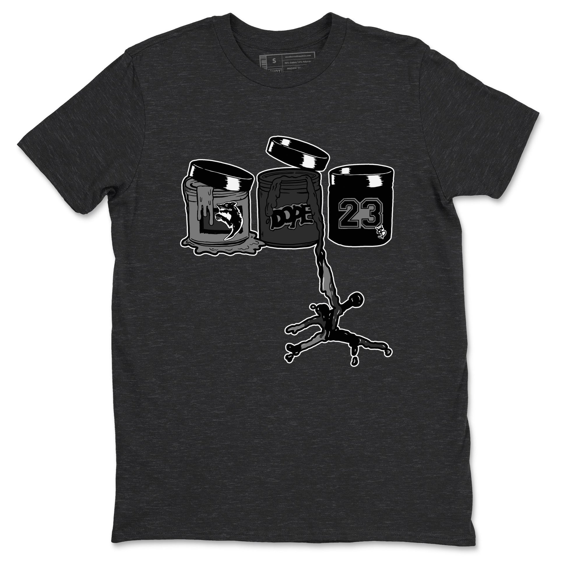 12s Black Wolf Grey shirts to match jordans Jordan Paint sneaker match tees Air Jordan 12 Barons match shoes to clothes SNRT Sneaker Tees unisex cotton Charcoal Heather 2 shirts
