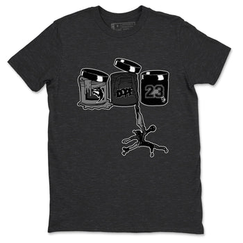 12s Black Wolf Grey shirts to match jordans Jordan Paint sneaker match tees Air Jordan 12 Barons match shoes to clothes SNRT Sneaker Tees unisex cotton Charcoal Heather 2 shirts
