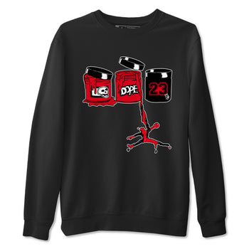 12s Flu Game shirts to match jordans Jordan Paint sneaker match tees Air Jordan 12 Retro Flu Game match shoes to clothes SNRT Sneaker Tees unisex cotton Black 2 shirts