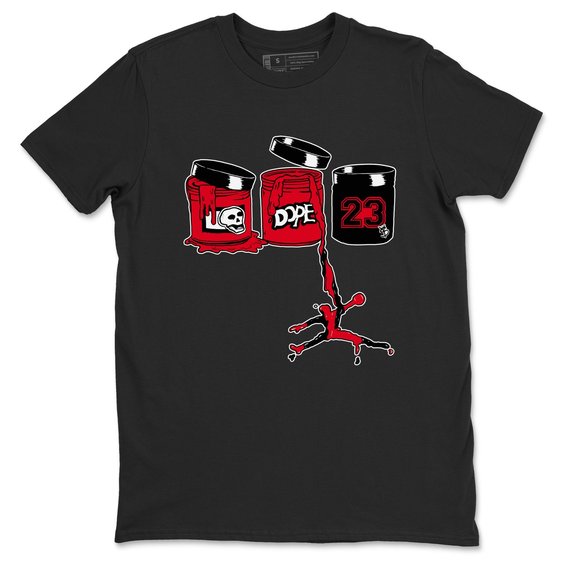 12s Flu Game shirts to match jordans Jordan Paint sneaker match tees Air Jordan 12 Retro Flu Game match shoes to clothes SNRT Sneaker Tees unisex cotton Black 2 shirts