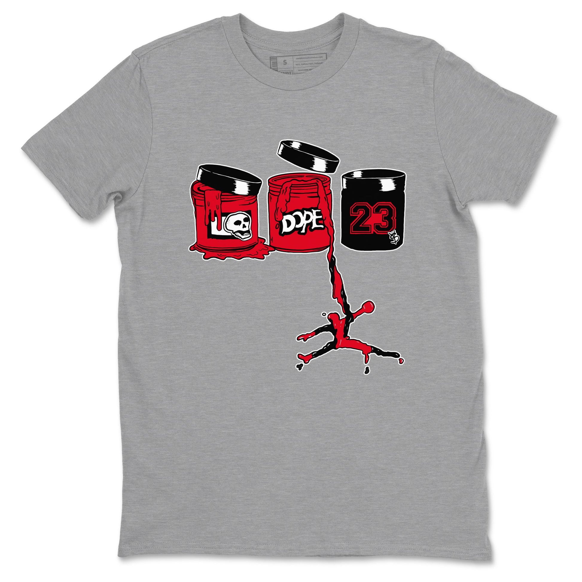 12s Flu Game shirts to match jordans Jordan Paint sneaker match tees Air Jordan 12 Retro Flu Game match shoes to clothes SNRT Sneaker Tees unisex cotton Heather Grey 2 shirts