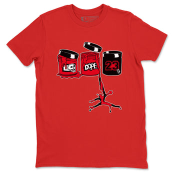 12s Flu Game shirts to match jordans Jordan Paint sneaker match tees Air Jordan 12 Retro Flu Game match shoes to clothes SNRT Sneaker Tees unisex cotton Red 2 shirts