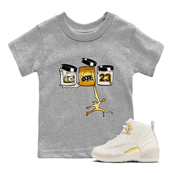 12s Phantom shirts to match jordans Jordan Paint sneaker match tees Air Jordan 12 WMNS Phantom match shoes to clothes SNRT Sneaker Tees Youth Baby Heather Grey 1 tee