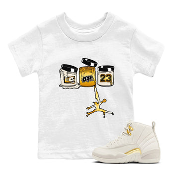 12s Phantom shirts to match jordans Jordan Paint sneaker match tees Air Jordan 12 WMNS Phantom match shoes to clothes SNRT Sneaker Tees Youth Baby White 1 tee