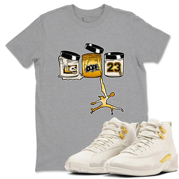 12s Phantom shirts to match jordans Jordan Paint sneaker match tees Air Jordan 12 WMNS Phantom match shoes to clothes SNRT Sneaker Tees unisex cotton Heather Grey 1 shirts