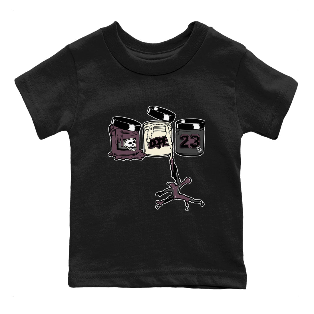 3s A Ma Maniere x Black Shirts To Match Jordans Jordan Paint sneaker match tees Air Jordan 3 A Ma Maniere x Black And Flat Pewter T-Shirt SNRT Sneake Sneaker Release Tees Youth Baby Black 2 crew neck shirts