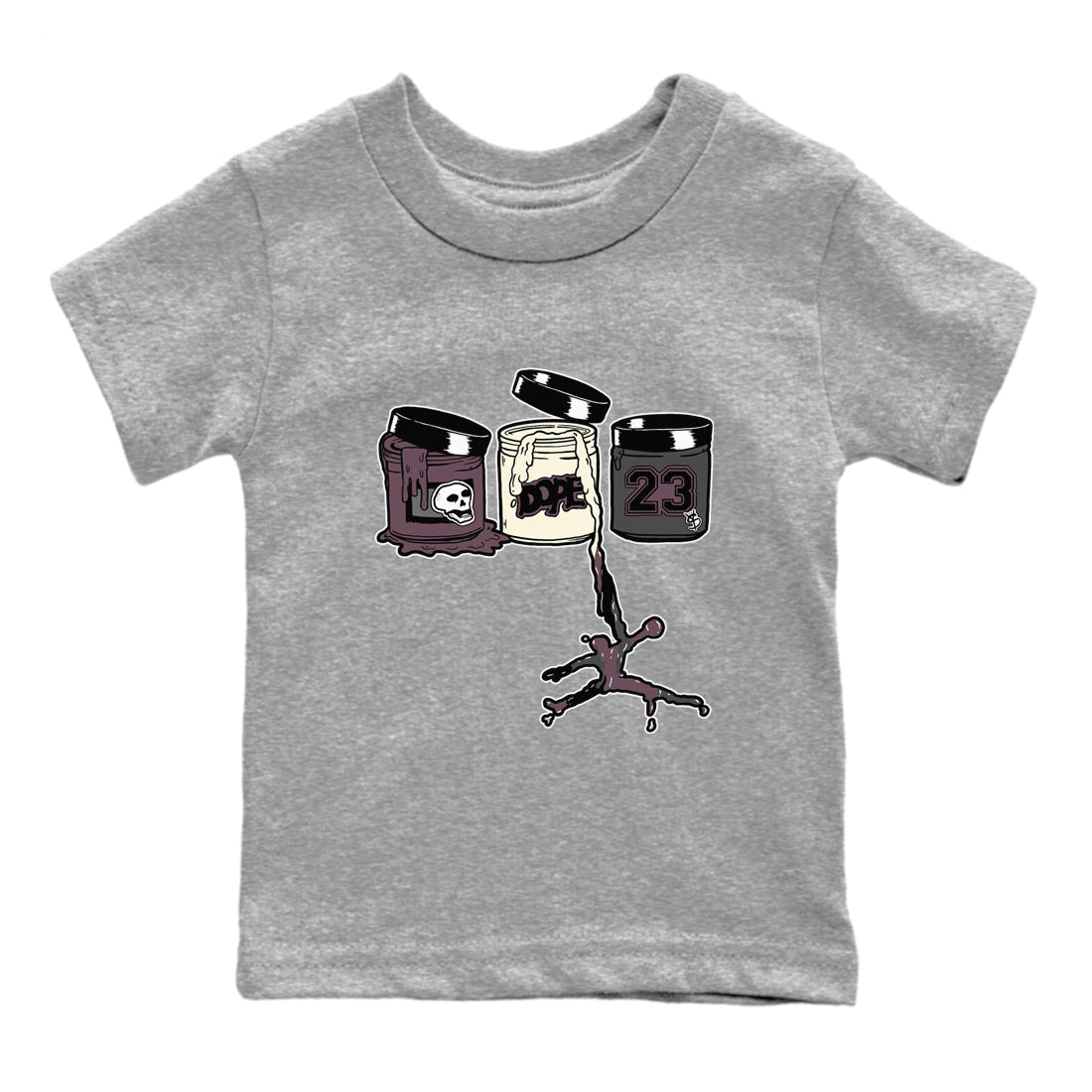 3s A Ma Maniere x Black Shirts To Match Jordans Jordan Paint sneaker match tees Air Jordan 3 A Ma Maniere x Black And Flat Pewter T-Shirt SNRT Sneake Sneaker Release Tees Youth Baby Heather Grey 2 crew neck shirts