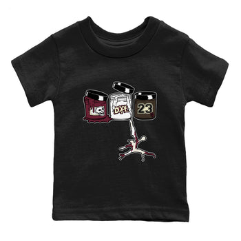 3s A Ma Maniere x Burgundy Crush Shirts To Match Jordans Jordan Paint sneaker match tees Air Jordan 3 A Ma Maniere x Burgundy Crush Tee SNRT Sneaker Release Tees Youth Baby Black 2 crew neck shirts