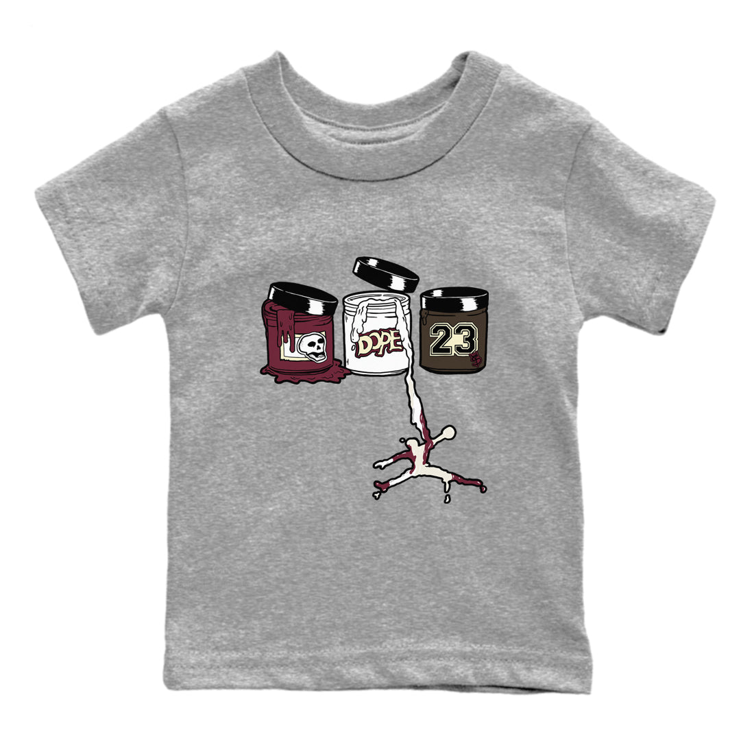 3s A Ma Maniere x Burgundy Crush Shirts To Match Jordans Jordan Paint sneaker match tees Air Jordan 3 A Ma Maniere x Burgundy Crush Tee SNRT Sneaker Release Tees Youth Baby Heather Grey 2 crew neck shirts