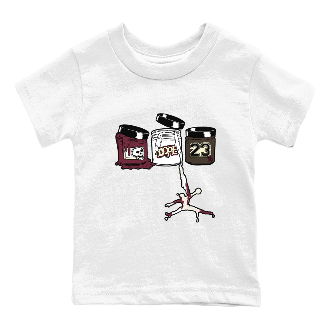 3s A Ma Maniere x Burgundy Crush Shirts To Match Jordans Jordan Paint sneaker match tees Air Jordan 3 A Ma Maniere x Burgundy Crush Tee SNRT Sneaker Release Tees Youth Baby White 2 crew neck shirts