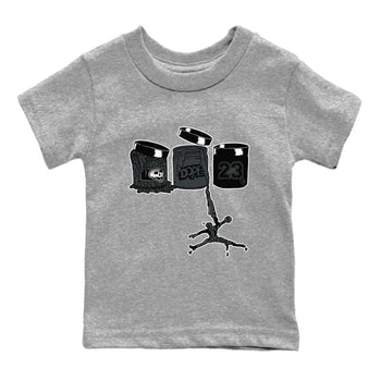 3s Black Cat shirts to match jordans Jordan Paint sneaker match tees Air Jordan 3 Retro Black Cat match shoes to clothes SNRT Sneaker Tees Youth Baby Heather Grey 2 tee