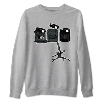 3s Black Cat shirts to match jordans Jordan Paint sneaker match tees Air Jordan 3 Retro Black Cat match shoes to clothes SNRT Sneaker Tees unisex cotton Heather Grey 2 shirts