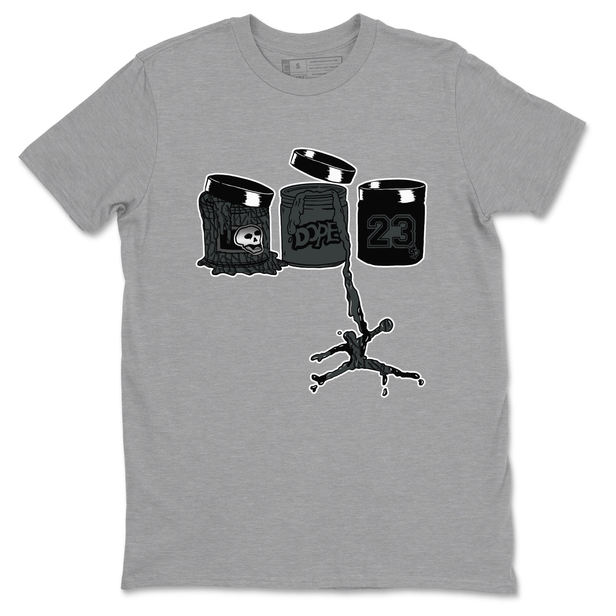 3s Black Cat shirts to match jordans Jordan Paint sneaker match tees Air Jordan 3 Retro Black Cat match shoes to clothes SNRT Sneaker Tees unisex cotton Heather Grey 2 shirts