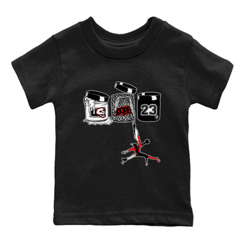 3s Black Cement shirts to match jordans Jordan Paint sneaker match tees Air Jordan 3 Black Cement match shoes to clothes SNRT Sneaker Tees Youth Baby Black 2 tee