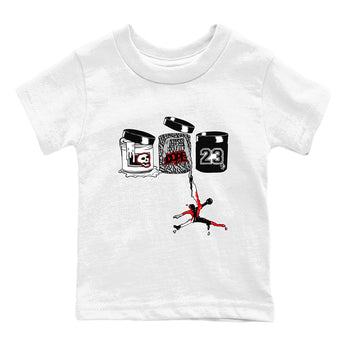 3s Black Cement shirts to match jordans Jordan Paint sneaker match tees Air Jordan 3 Black Cement match shoes to clothes SNRT Sneaker Tees Youth Baby White 2 tee