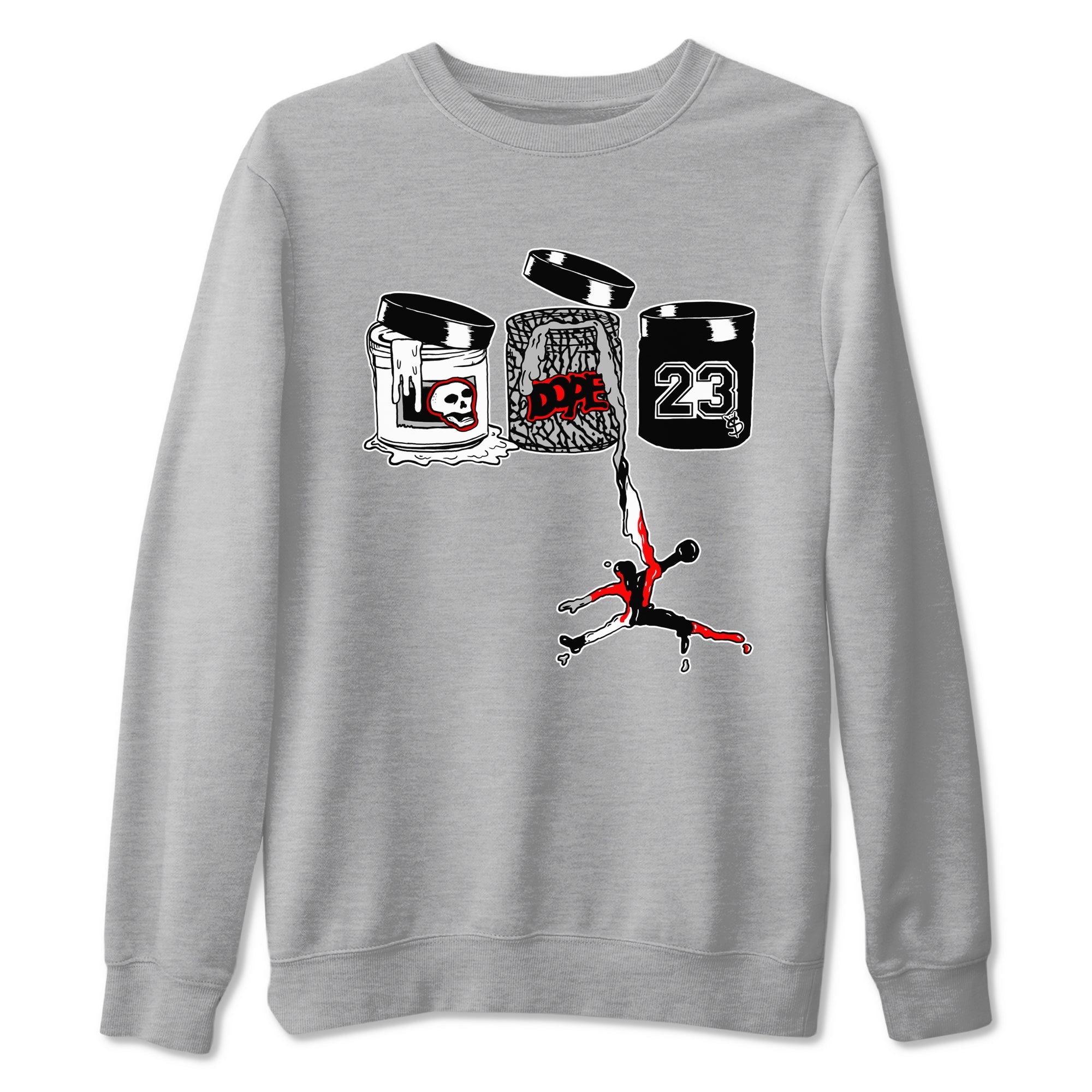 3s Black Cement shirts to match jordans Jordan Paint sneaker match tees Air Jordan 3 Black Cement match shoes to clothes SNRT Sneaker Tees unisex cotton Heather Grey 2 shirts