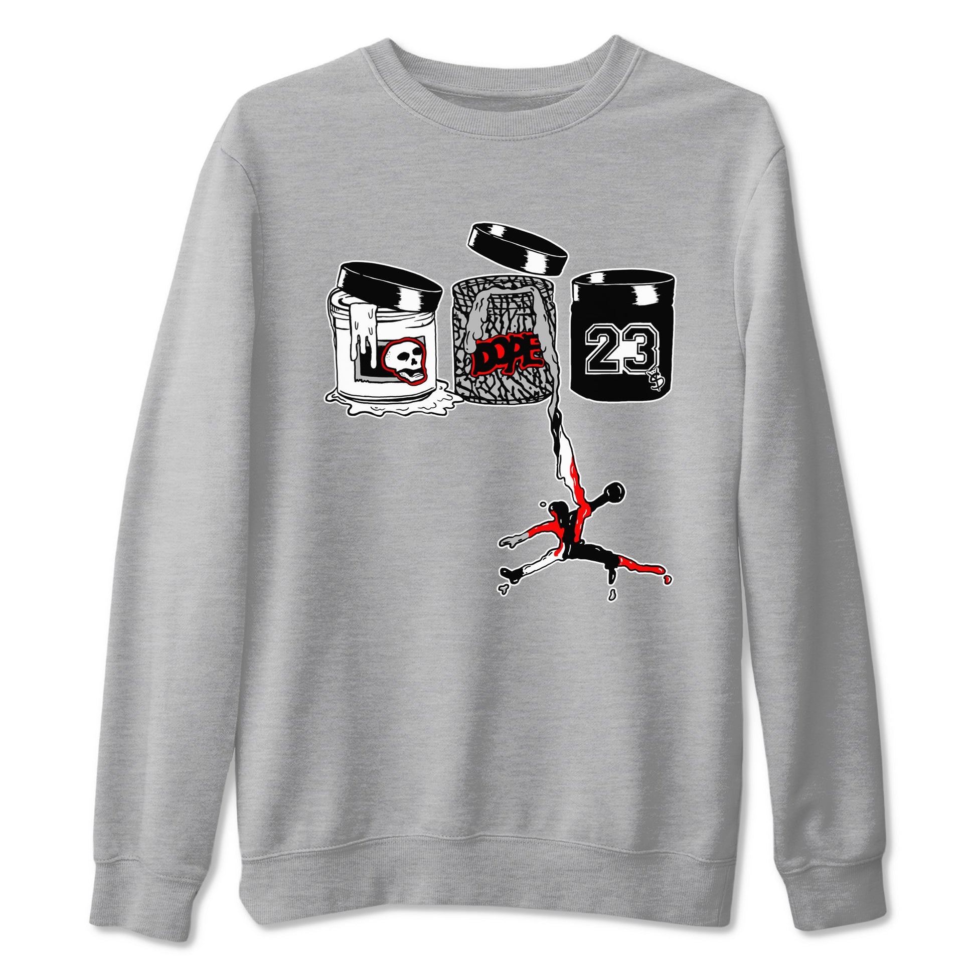 3s Black Cement shirts to match jordans Jordan Paint sneaker match tees Air Jordan 3 Black Cement match shoes to clothes SNRT Sneaker Tees unisex cotton Heather Grey 2 shirts