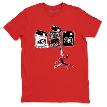 3s Black Cement shirts to match jordans Jordan Paint sneaker match tees Air Jordan 3 Black Cement match shoes to clothes SNRT Sneaker Tees unisex cotton Red 2 shirts