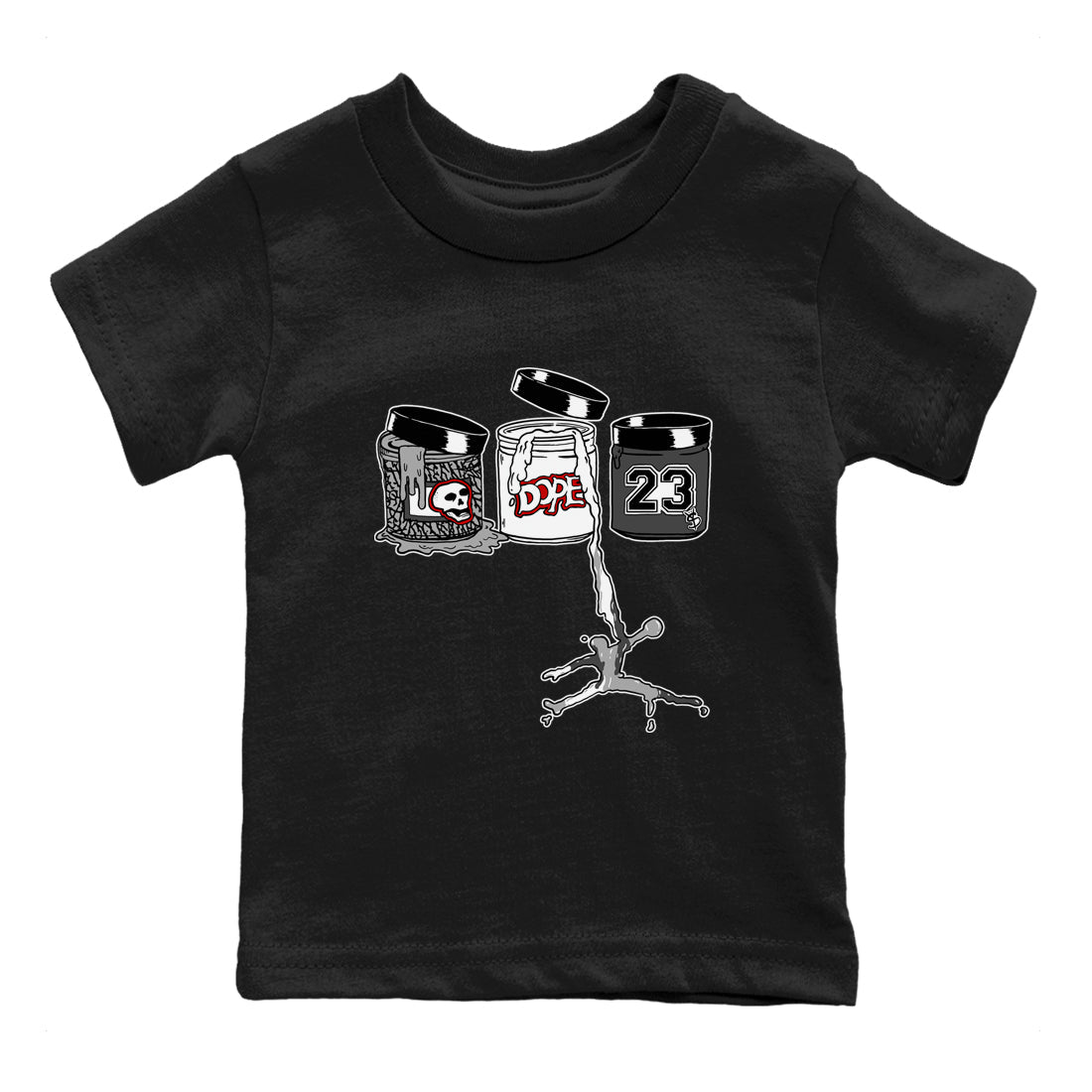 3s Cement Grey Shirts To Match Jordans Jordan Paint sneaker match tees Air Jordan 3 Cement Grey Tee SNRT Sneaker Release Tees Youth Baby Black 2 crew neck shirts