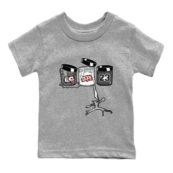 3s Cement Grey Shirts To Match Jordans Jordan Paint sneaker match tees Air Jordan 3 Cement Grey Tee SNRT Sneaker Release Tees Youth Baby Heather Grey 2 crew neck shirts