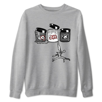 3s Cement Grey Shirts To Match Jordans Jordan Paint sneaker match tees Air Jordan 3 Cement Grey Tee SNRT Sneaker Release Tees unisex cotton Heather Grey 2 crew neck shirts