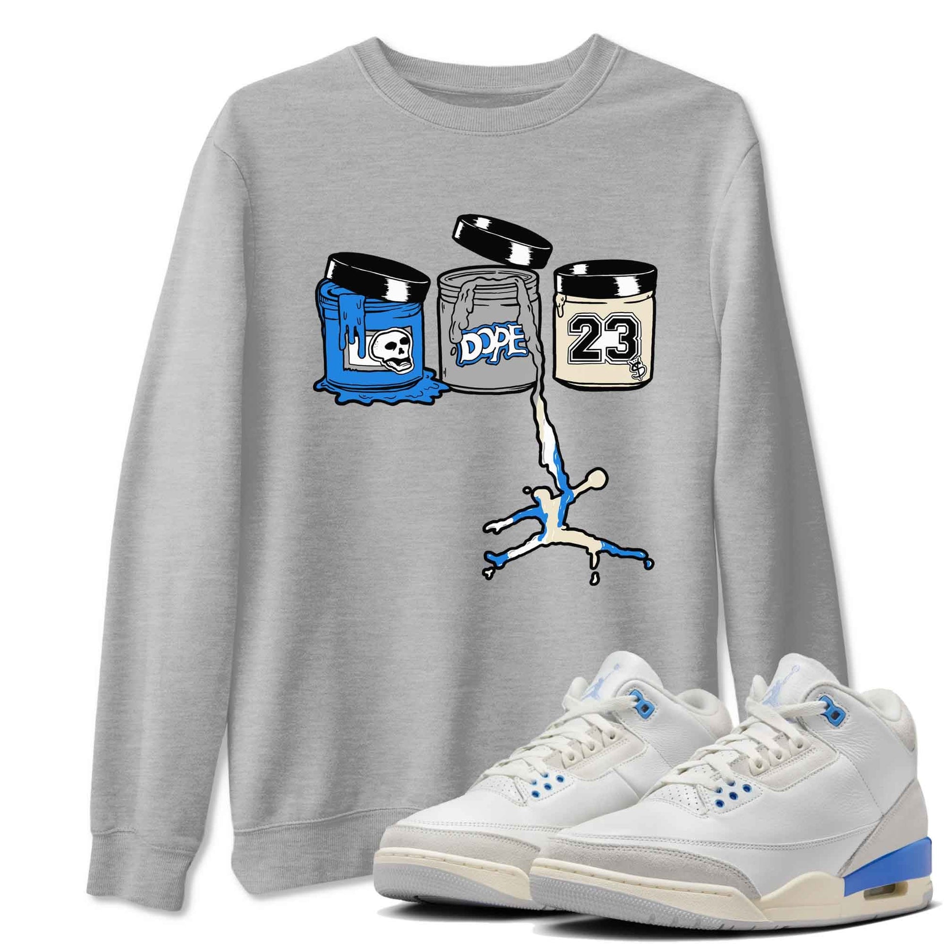 3s Lucky Shorts shirts to match jordans Jordan Paint best t shirts to wear with jordans Air Jordan 3 Lucky Shorts match shoes to clothes SNRT Sneaker Tees unisex cotton Heather Grey 1 shirts
